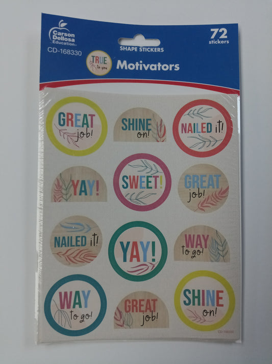 TRUE TO YOU MOTIVATIONAL STICKERS