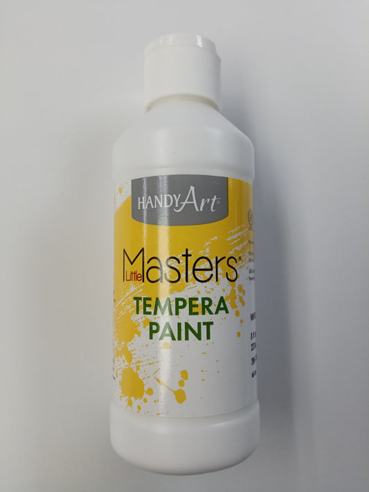 TEMPERA PAINT WHITE 8 ONZ