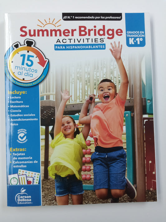 SUMMER BRIDGE ACTIVITIES SPANISH K-1 WORKBOOK