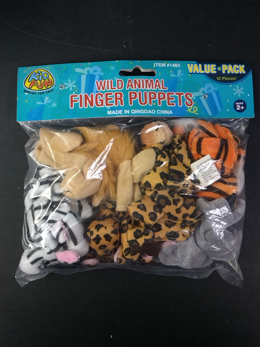 WILD ANIMAL FINGER PUPPETS