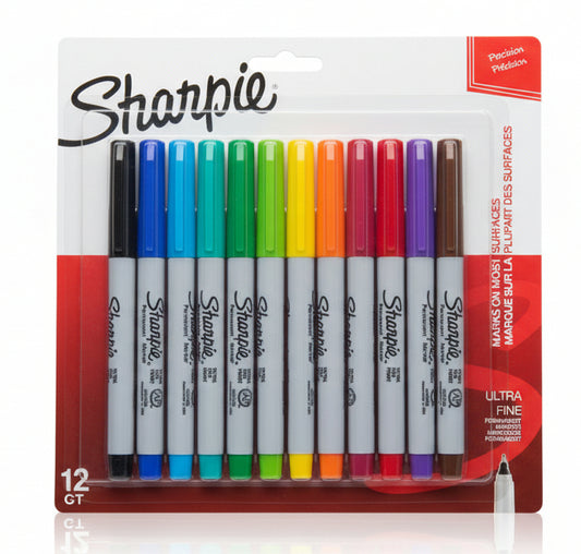 Sharpie Ultra Fine | Asst. | Pqt.12