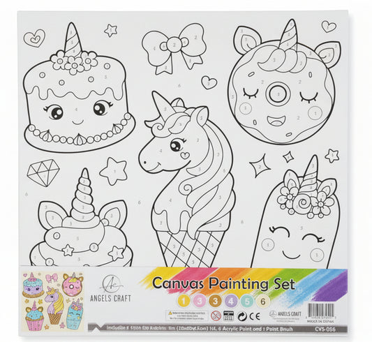 Paint by Number Canvas Set - Desserts