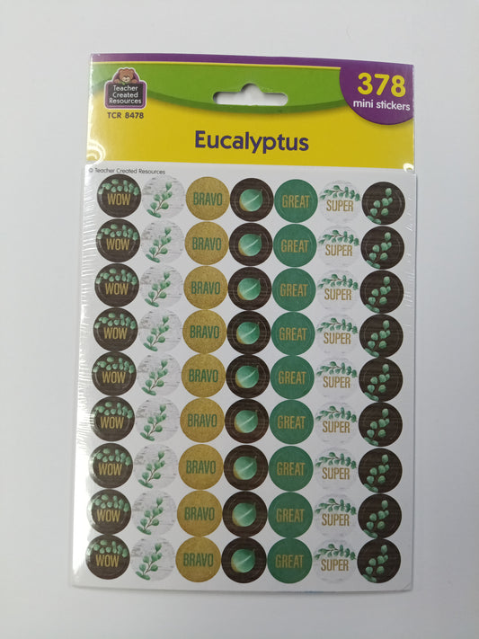 EUCALYPTUS MINI STICKERS 378PK