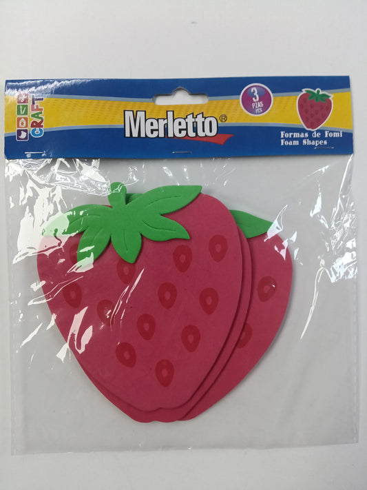 FORMAS FOAMIE FRESA 4PCS