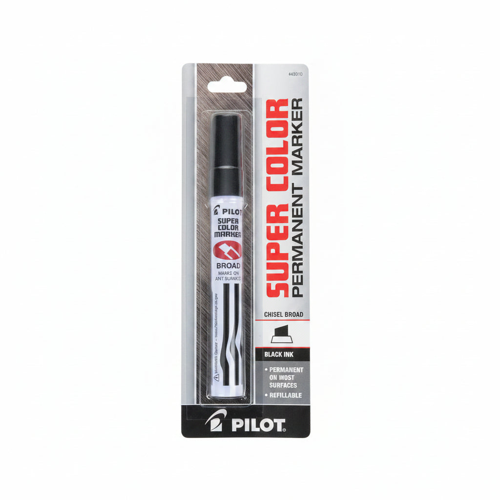 Super Color Jumbo Permanent Marker Chisel Point Black