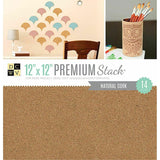 NATURAL CORK SPECIALITY CARDSTOCK PAD 12X12