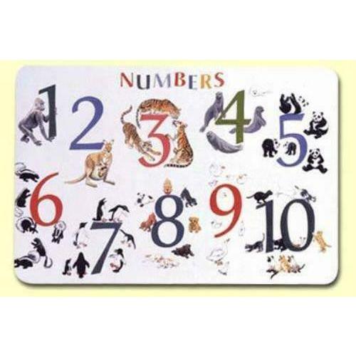 NUMBERS WITH ANIMALS PLACEMAT