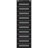 POCKET FILE STORAGE POCKET CHART BLACK 10