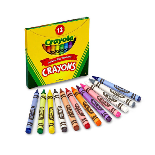 CRAYOLA CRAYONS ASSORTED COLORS PQ.12