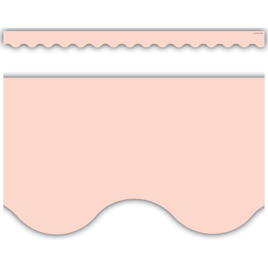 BLUSH SCALLOPED BORDER