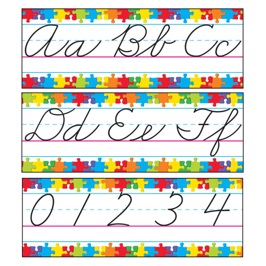 Jigsaw Alphabet Line Cursive B