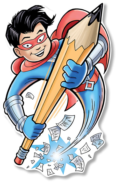 ACCENT WRITING SUPER HERO LARGE DOUBLESIDED