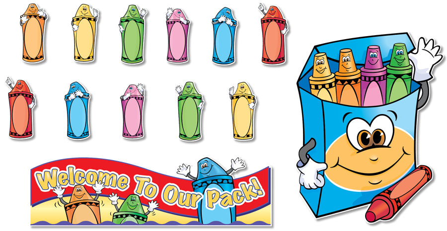 BBOARD WELCOME TO OUR PACK CRAYONS