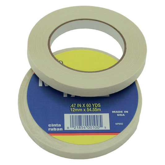 MASKING TAPE 1/2" X 60 YD