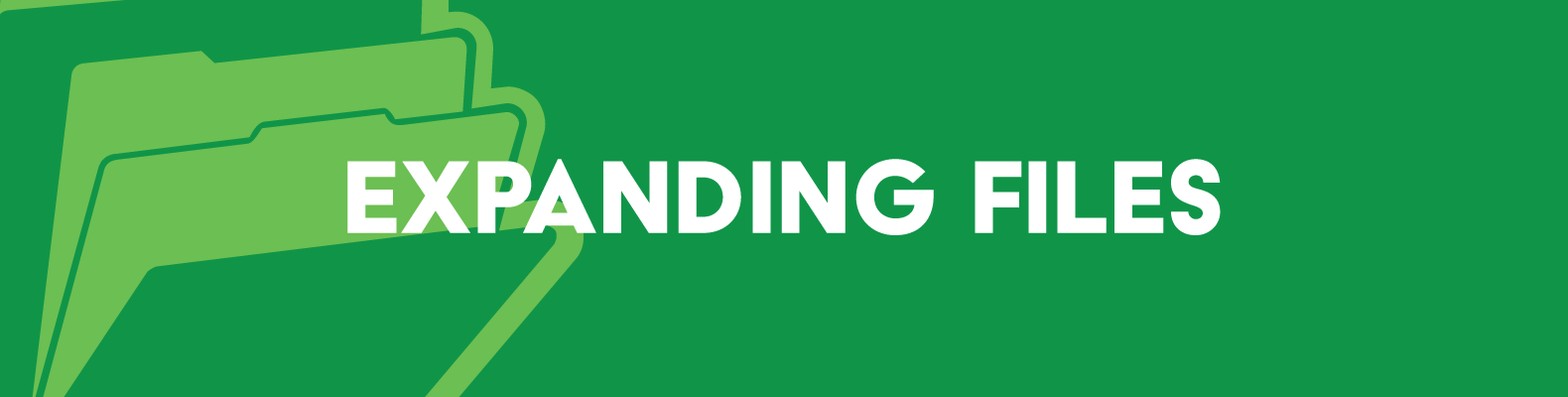 Expanding file