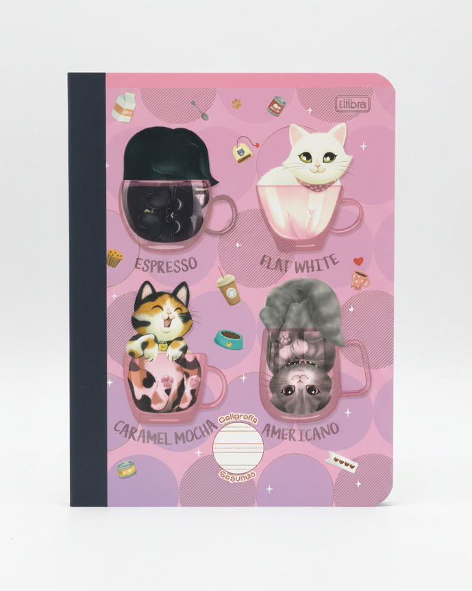 Libreta Caligrafia Primaria 2do Purrfect Cats 160 PG