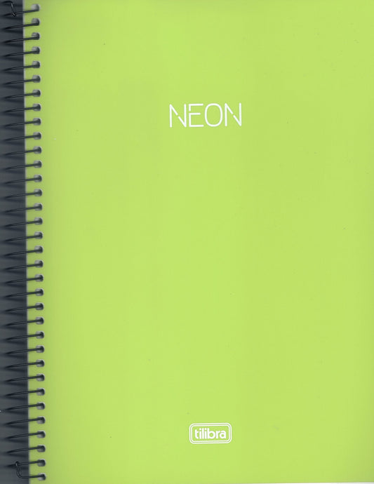 Libreta Argollada Neon Gde 10 Sub. Dura 320 PG