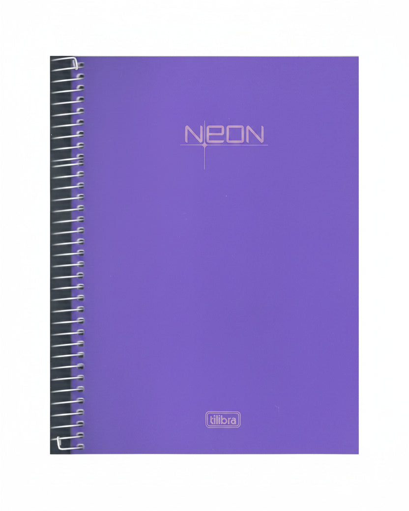Libreta Argollada Neon Violet Gde 10 Sub. Dura 400 PG