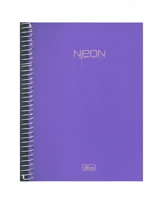 Libreta Argollada Neon Violet Gde 10 Sub. Dura 400 PG