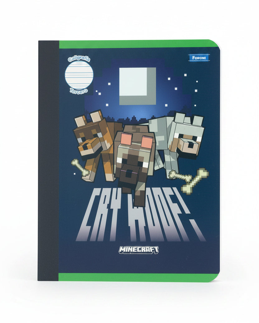 Libreta Caligrafia Primaria 3ro Minecraft 160 PG