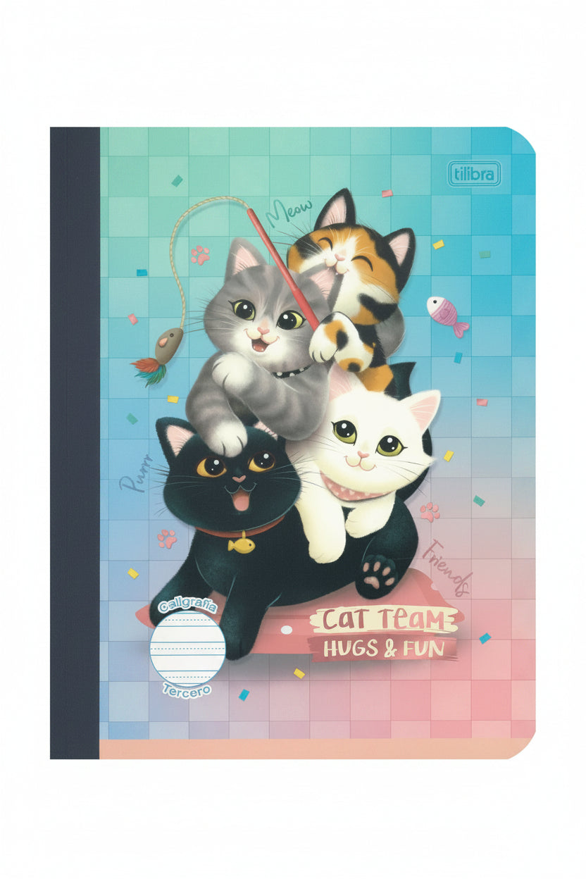 Libreta Caligrafia Primaria 3ro Purrfect Cats 160 PG