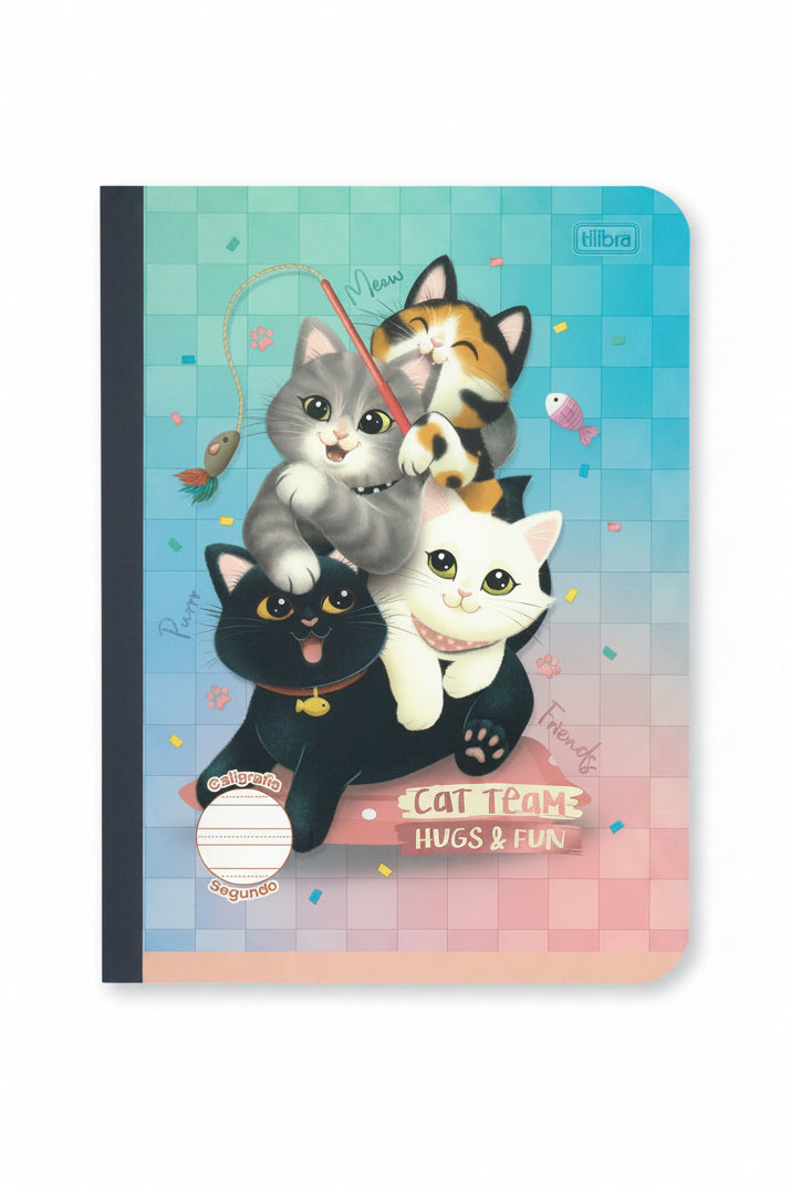 Libreta Caligrafia Primaria 2do Purrfect Cats 160 PG