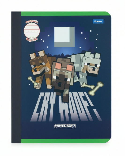Libreta Caligrafia Primaria 2do Minecraft 160 PG