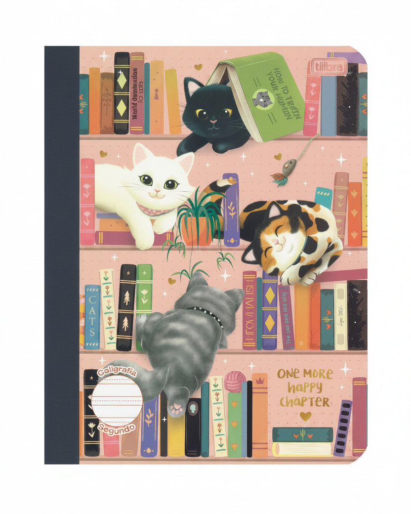 Libreta Caligrafia Primaria 2do Purrfect Cats 160 PG