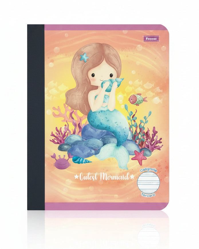 Libreta Caligrafia Primaria 3ro Cutest Mermaid 160 PG