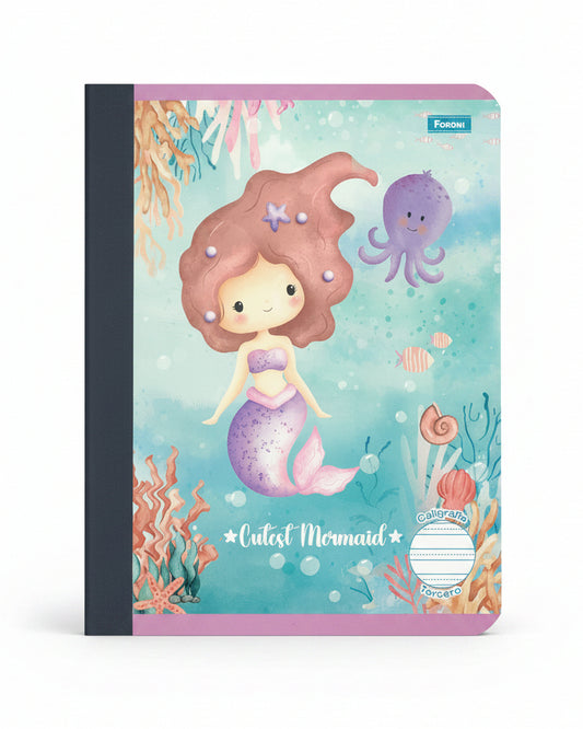 Libreta Caligrafia Primaria 3ro Cutest Mermaid 160 PG