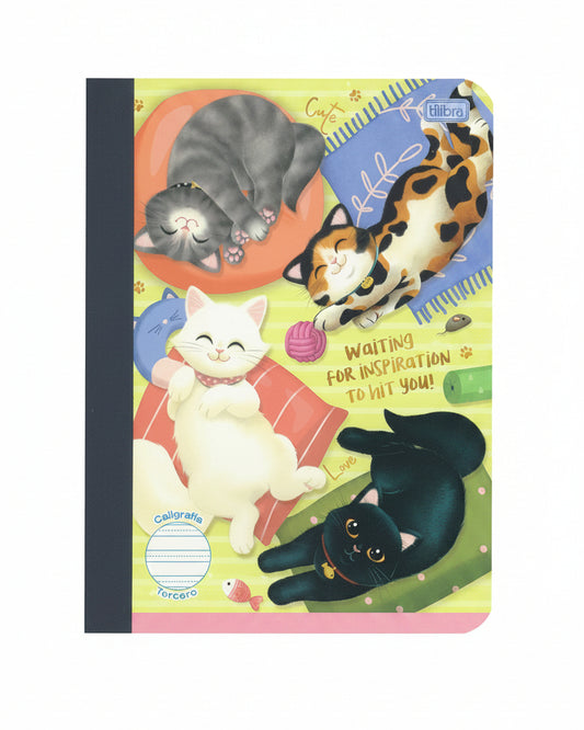 Libreta Caligrafia Primaria 3ro Purrfect Cats 160 PG