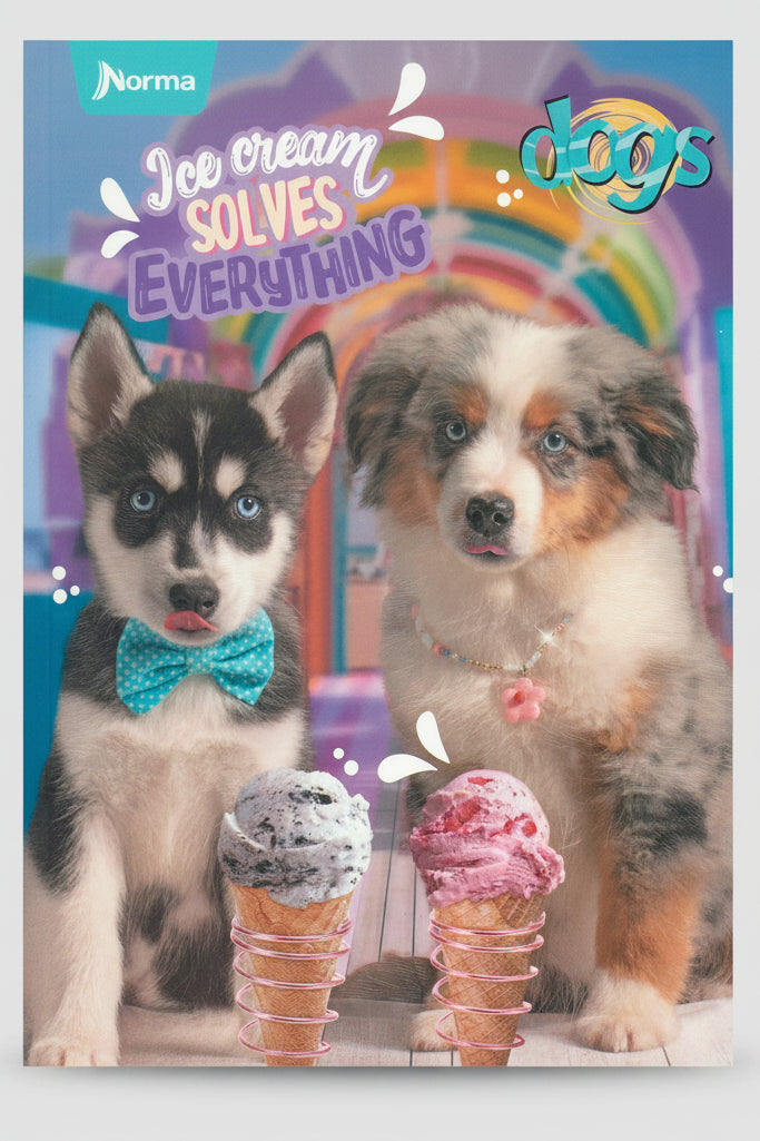 Puppy Husky and Puppy Australian Shepherd
