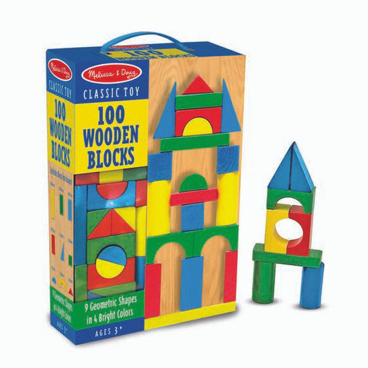 100 PIECE WOOD BLOCKS SET