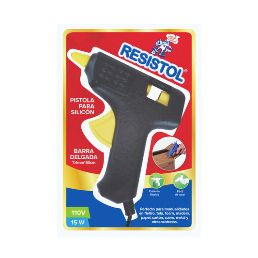 PISTOLA SILICON RESISTOL BARRA DELGADA 110V-15W