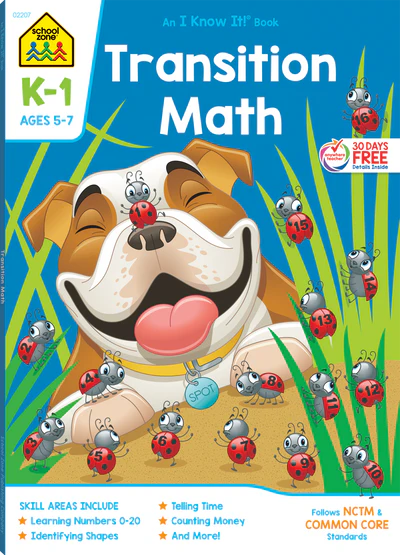 TRANSITION MATH GRADES K-1 WORKBOOK