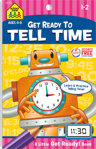 GET READY TO TELL TIME GRADES 1-2 WORKBOOK