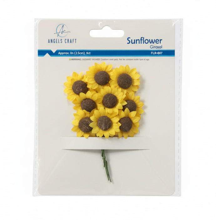 Girasol  | Sunflower 0.98" (2.5cm) | 9ct