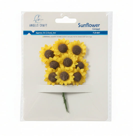 Girasol  | Sunflower 0.98" (2.5cm) | 9ct