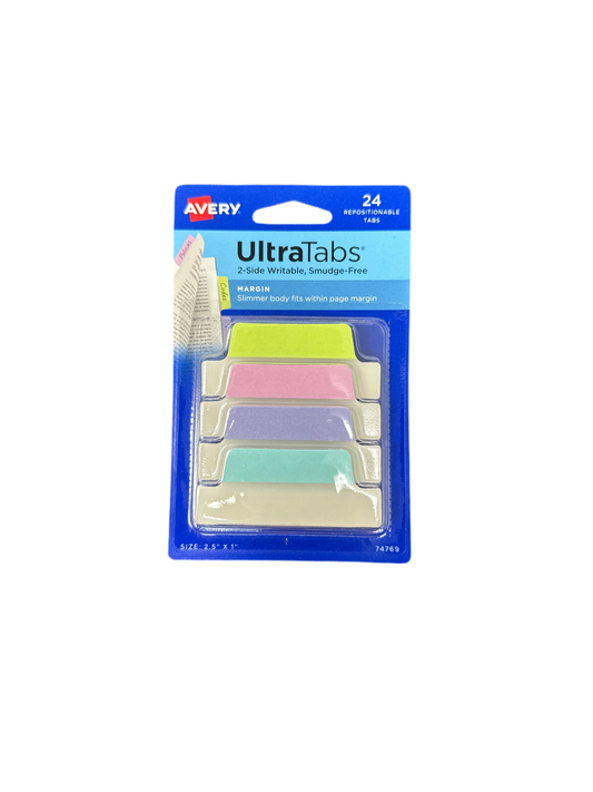 ULTRA TABS 24 MARGIN 2-SIDE PASTEL COLORS