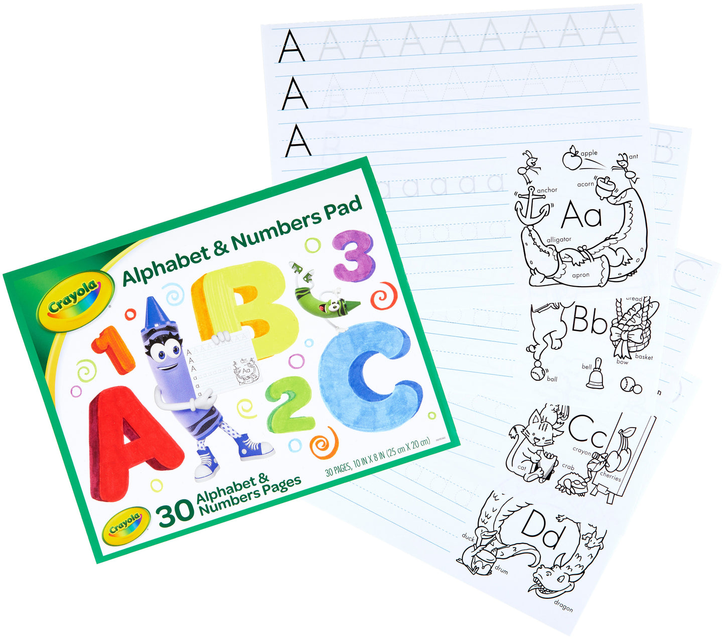 Crayola Alphabet & Numbers | Pad 10"X8"