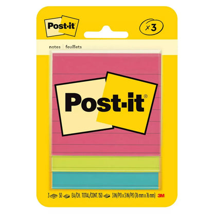 Post It Note PK3 Lined – imagen 1 - JA Riollano