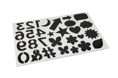 Glitter Pack  | Poster Kit | Black | White | Silver | Gold |4 Seets