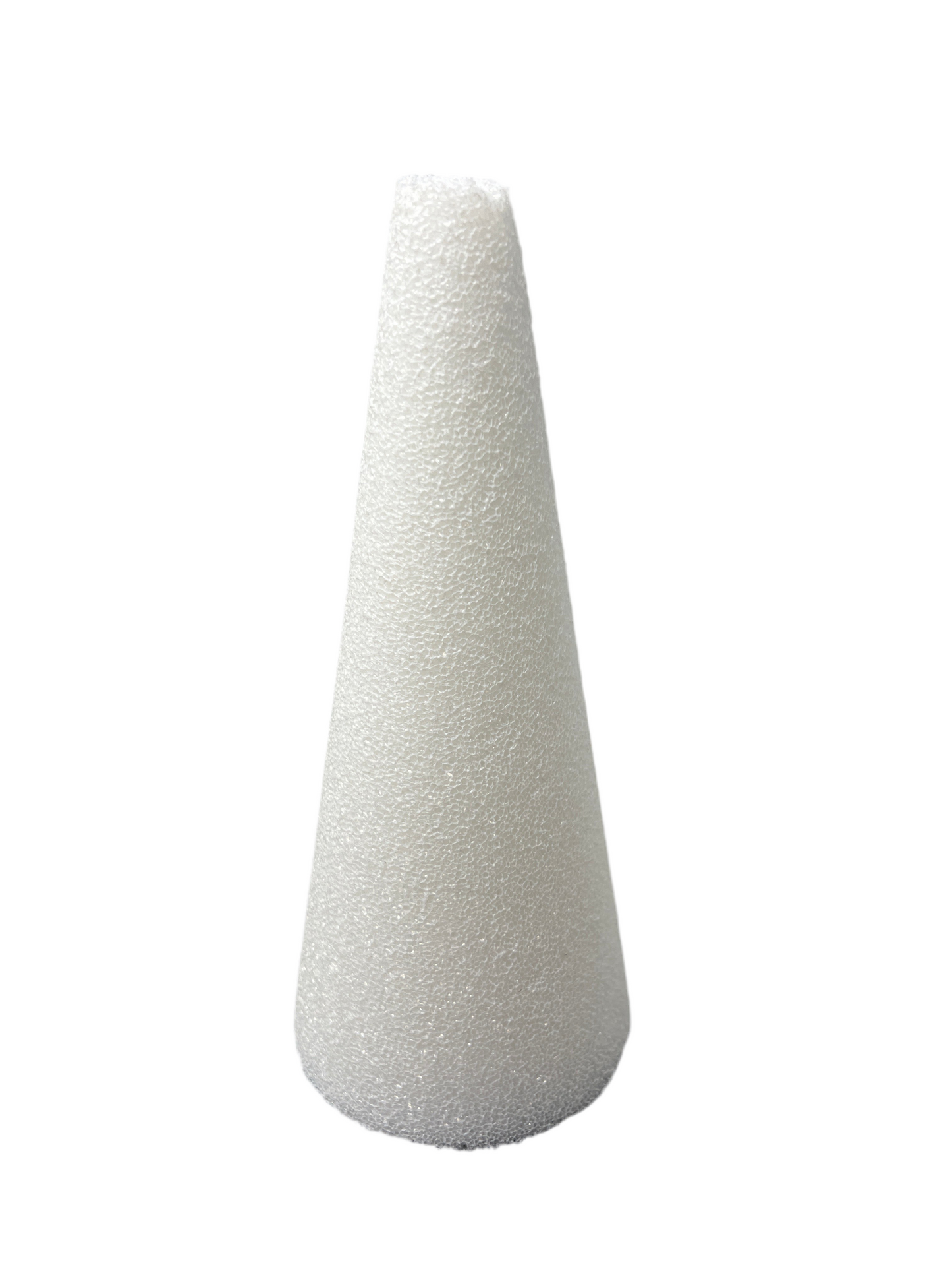 WHITE STYRO CONE 9" X 4"