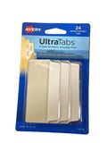 ULTRA TABS WHITE 3" X 1.5" 24 2-SIDED WRITABLE TAB