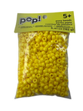 POP! POSSIBILITIES PONY BEADS YELLOW 9MM