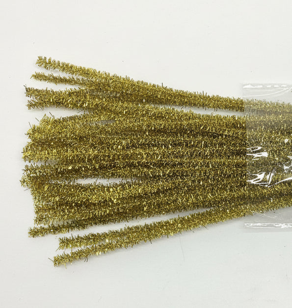 Gold Chenille Glitter | 30 PCS
