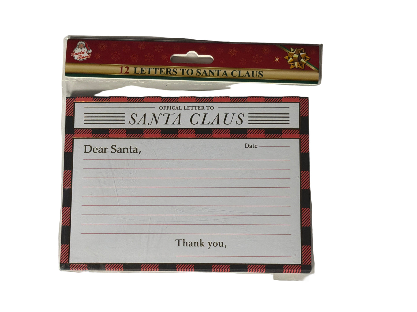 DEAR SANTA POST CARDS CERTIFICATES