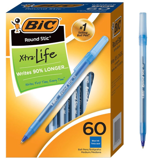 BIC Round Stic Medium Point 60 Paq.