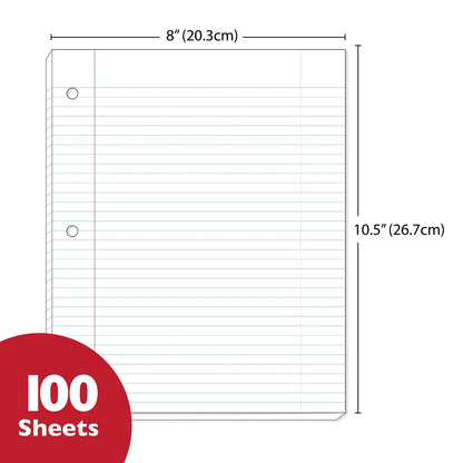 Filler Paper Wide Ruled 100 Hojas – imagen 2 - JA Riollano