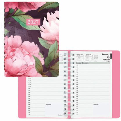 DAILY PLANNER PINK DAISY DESIGN